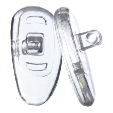 Imagem de Plaqueta Silicone Óculos 100 + 100 Parafusos 210 Transp 12mm