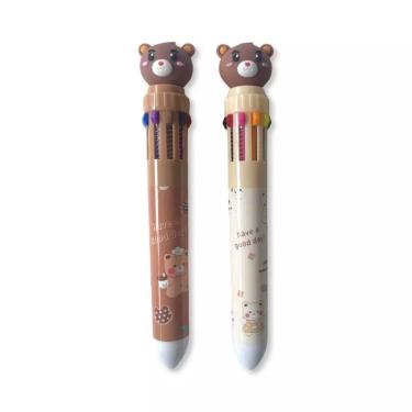 Imagem de Caneta Hidrocor 10 Cores Ursinho 1un Multicor