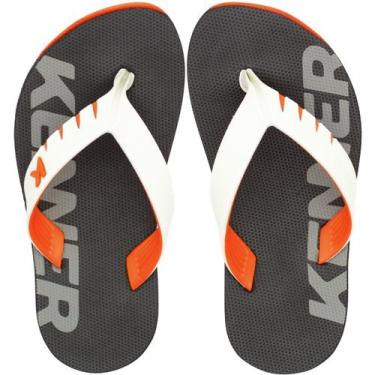 Imagem de Sandália de Dedo Kenner Red Kids Infantil Masculina, Branco, 33/34