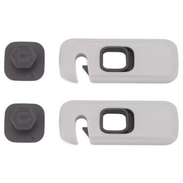 Imagem de Trava de Segurança Gaveta Geladeira Kit 2 unidades Bebe Criança Evita 