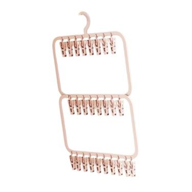 Imagem de FytStycale Secagem rack roupas secando cabide meias secador pinos à prova de vento para palmilhas de roupas, Dupla Camada