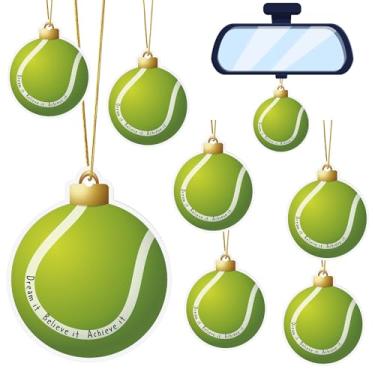 Imagem de Colingmill 18 peças de omamentos de perfume de basquete de Natal e cartões com sacos para decoração de árvore de Natal, sachês de perfume, presentes pendurados, decoração de ornamentos esportivos