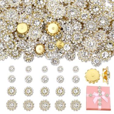 Imagem de NUKAYAI 200 peças de strass brancos transparentes para deslumbramento, 8 mm, 10 mm, 12 mm, 14 mm, joias, cristais, diamantes, enfeites para artesanato, strass de flor de vidro para roupas, chapéu