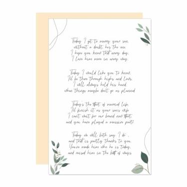 Imagem de Ure Tenk To Mother in Law on Wedding Card, Parents In Law Wedding Ceremony Card, I Will Marry Your Son Poema, Poema for Future MIL on Nuptial Day
