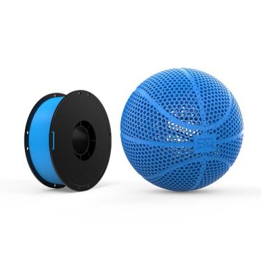 Imagem de BIGTREETECH PLA HR Filamento 1 kg 1,75 mm sem emaranhado biodegradável pode imprimir basquete para Anycubic BambuLab Elegoo impressão presente para crianças (azul)