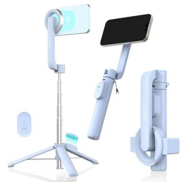 Imagem de araree MAGFIE Pod, tripé magnético de bastão de selfie compatível com MagSafe, bastão de selfie extensível de 27 polegadas, com controle remoto sem fio para iPhone 15 14 13 e todos os telefones com