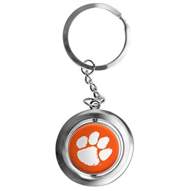 Imagem de Chaveiro NCAA Clemson Tigers Football Spinner, laranja, tamanho único
