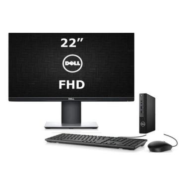 Imagem de Cpu Dell 3080 Mini I5 10g 16gb 240ssd Monitor 22pol Win11