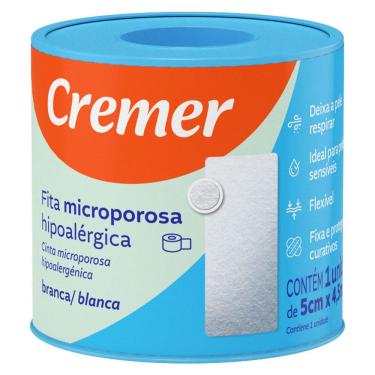 Imagem de Fita Microporosa Cremer Hipoalergênica 5cm x 4,5m