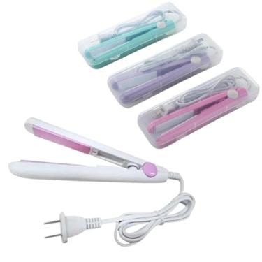 Imagem de Mini Chapinha Ceramic Pro Bivolt | Placas de Cerâmica e Turmalina | Anti-Frizz | Aquece em 30s | Com Estojo de Transporte (branco)