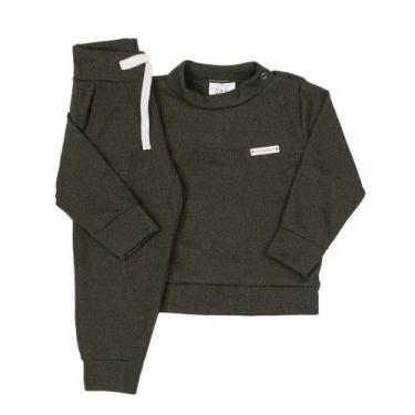 Imagem de Conjunto Lã Lisa Inverno Toque Macio Quentinho Infantil - Fofotinhos, 