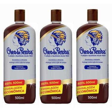 Imagem de Kit 03 Frascos Oleo De Peroba King 500ml Tradicional