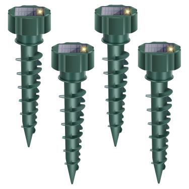 Imagem de Repelente de toupeira movido a energia solar, estaca de dissuasão ultrassônica à prova d'água, pontas sônicas se livrar de cobra, marmota, esquilo, mosca, repelente para gramados ao ar livre, jardim e