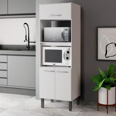 Imagem de Torre Quente Vercelli para Forno e Microondas Branco - Pnr Móveis