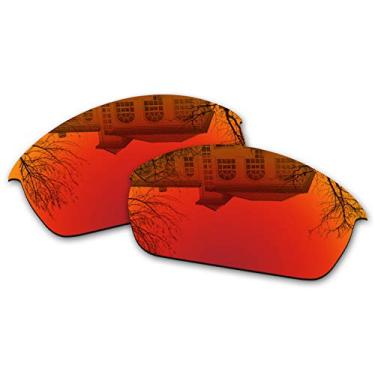 Imagem de Millersawp Lentes de reposição Flak Jacket compatíveis com óculos de sol Oakley - irídio vermelho