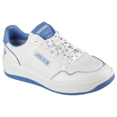 Imagem de Skechers Tênis feminino Sport Court 2.0-Made with Love, Branco/azul, 37