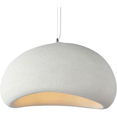 Imagem de Luz pendente, resina lâmpada de lâmpada de ninho de lâmpada pendurada, lustres vintage de iluminação pendente de cerâmica, b, b, 40cm