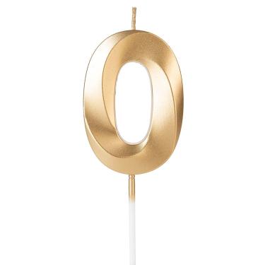 Imagem de Vela Silver Design Dourada Nº 0