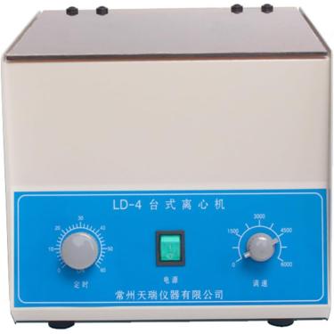 Imagem de Centrífuga de bancada de laboratório elétrico, Máquina de centrífuga de 4000rpm de baixa velocidade LD-4, com timer 0-60min e controle de velocidade, 100ml*4