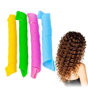 Imagem de Transforme Seus Cabelos em Cachos Perfeitos! Magic Leverag Bob Modelador com 10 Rolinhos Curl Formes – Conquiste Cachos Definidos e Duradouros Sem Danificar!