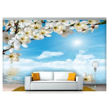 Imagem de Papel De Parede Floral Flores Textura Sala 3D 3M² Xfl232 - Você Decpra