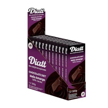 Imagem de Diatt Tablete Meio Amargo 50% Cacau 300g (12un x 25g)