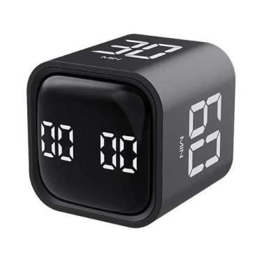 Imagem de Cubo De Produtividade Com Temporizador Digital LED De Modo Duplo Com S