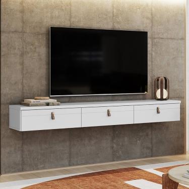 Imagem de Rack Suspenso Para Tv Até 65 Polegadas 180cm Line Branco