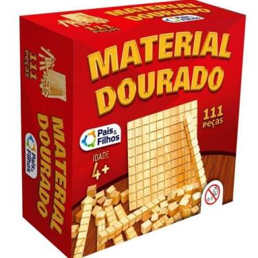 Imagem de Material Dourado com 111 Pecas Para Volta as Aulas Material Escolar Di