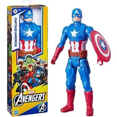 Imagem de Boneco Avengers Titan Hero BLAST Gear Capitao America Hasbro E7877