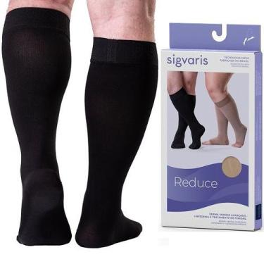 Imagem de Meia 3/4 Compressao 30-40 MMHG 663 Reduce Fechada - Sigvaris, PRETA, G