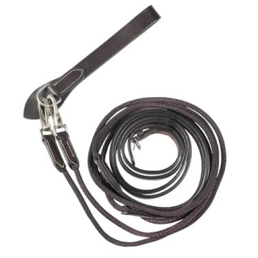 Imagem de Cavalete Sparta Náilon/Couro Draw Reins, Dark Brown, Full