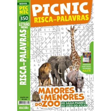 Imagem de Picnic Risca Palavras - Letrão - Médio: 350 - Maiores e Menores do Zoo