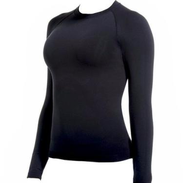 Imagem de Camisa Térmica Segunda Pele Feminina Esportiva Proteção Uv 50fps+ - D.