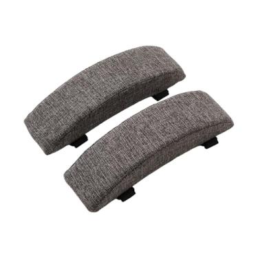 Imagem de Esquirla Almofada para apoio de braço de cadeira de escritório, almofada para apoio de braço de cadeira de mesa, capa lavável, ergonômica espessa para, Cinza Escuro