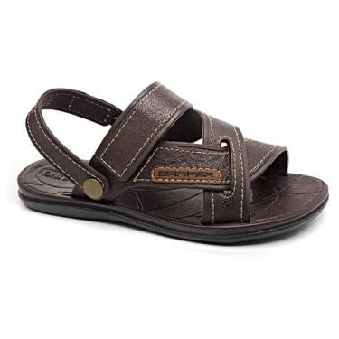 Imagem de Papete Sandalia Danper Original Menino Infantil Franciscana Com tiras 