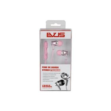 Imagem de Fone De Ouvido Evus F-09 Intra Auricular Premium Rosa