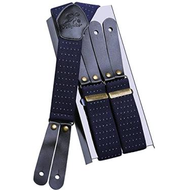 Imagem de Suspensórios Masculinos Suspensórios Masculinos Suspensórios Masculinos Retrô Para Negócios Casamento Casual, Brown, 3.5x110cm