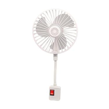 Imagem de IEUDNS Ventilador com plugue Ventilador de mesa Conveniência Moderna Refrigeração Baixo Ruído Pescoço Flexível Ajustável para Interior Cozinha Dormitório