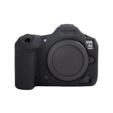 Imagem de MUZIRI KINOKOO Capa De Silicone Compatível Com Câmera Digital Canon Eos R5 Mark Ii, Protetora Borracha Macia Ii/Eos Design Antiderrapante - Preta