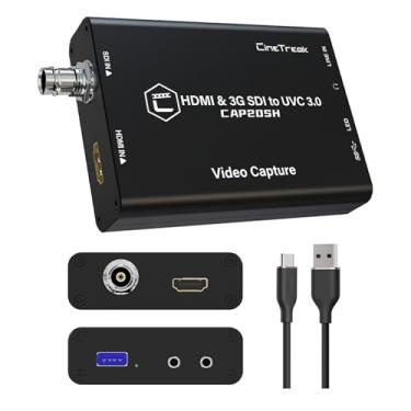 Imagem de CineTreak Cap20SH SDI e HDMI para placa de captura de vídeo USB 3.1 mixer de comutador de vídeo com 3D lut, PIP e PBP, Chroma Key para transmissão ao vivo e videogames.