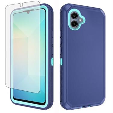 Imagem de Asuwish Capa de celular para Samsung Galaxy A06 capa de celular híbrida robusta à prova de choque rígida protetora à prova de quedas corpo inteiro acessórios móveis resistentes Ao6 A 06 mulheres