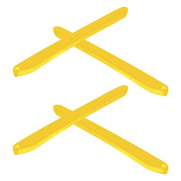 Imagem de 2 pares de meias amarelas de reposição para óculos de sol Oakley EVZero Series