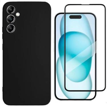 Imagem de [GL CASES] Capa A36 Capinha Samsung A36 Case Aveludada Anti Impacto Reforçada Silicone Emborrachado Com Proteção De Câmera + Pelicula Para Samsung Galaxy A36 De Vidro 3D Cobertura Total Da Tela