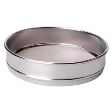 Imagem de Ioensy Peneira de farinha de aço inoxidável para assar pão, peneira de malha fina, de farinha redonda, de laboratório para utensílios de cozinha, Malha 80