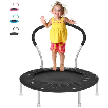 Imagem de Trampolim Infantil Lyromix de 36 polegadas com alça para diversão garantida das crianças.