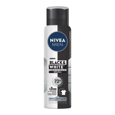 Imagem de Desodorante Antitranspirante Aerosol Nivea Men Invisible Black & White 150ml