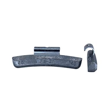 Imagem de Gallardo Tire Products | Pesos de roda com clipe de zinco série FN 40 gramas | Resistente | para aros de liga leve na maioria dos veículos japoneses. (25 peças/pacote)