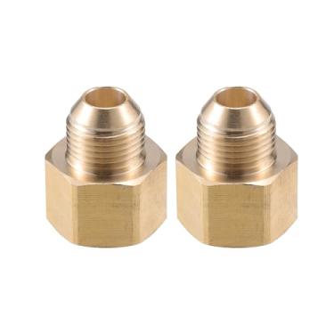 Imagem de VekAuto Conector de lavadora de pressão, M22x1,5 para M18x1,5 adaptador macho e fêmea conector de mangueira de parafuso de latão universal para lavadora de pressão conexão rápida latão tom cobre