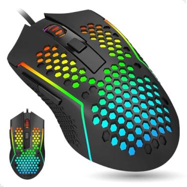 Imagem de Mouse Gamer RGB Reaping Plus 52.000 DPI Sensor PAW3395 (HL9339) Performance Profissional M987P-K Preto